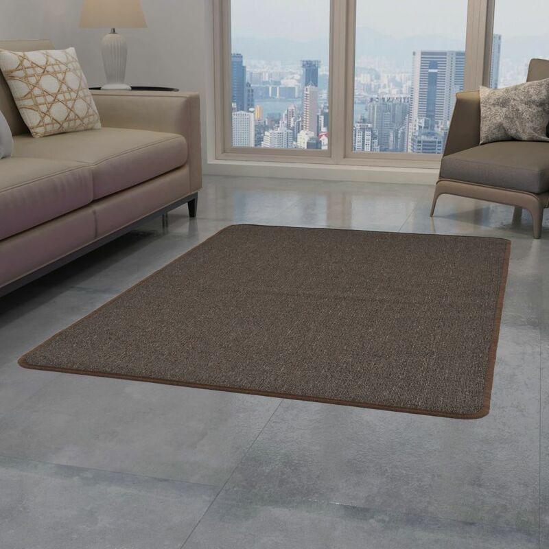 

Alfombra de nudo 120x180 cm marron