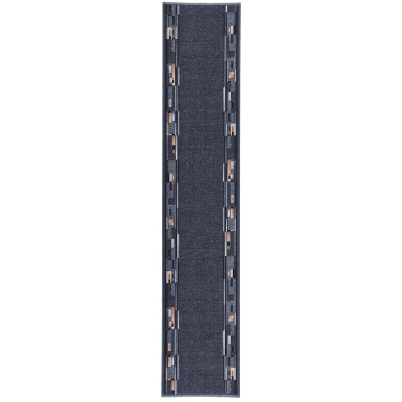

Alfombra de pasillo antideslizante antracita 67x350 cm