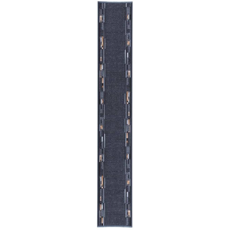 

Alfombra de pasillo antideslizante antracita 67x450 cm