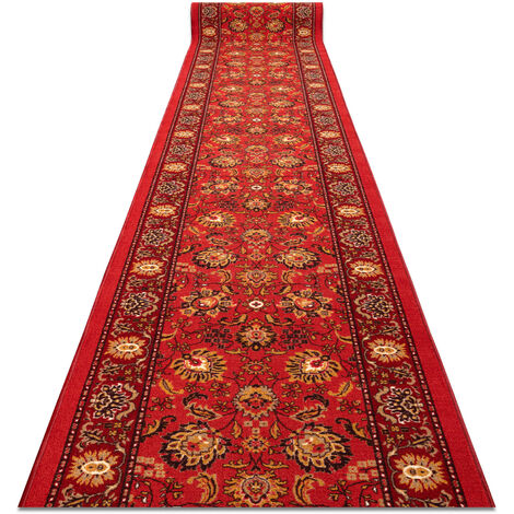 Alfombra de pasillo antideslizante de goma TRADYCJA tradición rojo 100cm red 100x120 cm