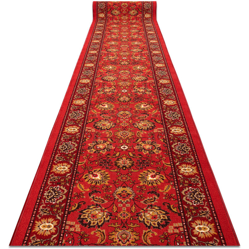 Alfombra de pasillo antideslizante de goma TRADYCJA tradición rojo 57cm red 57x310 cm