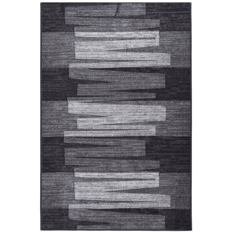

Alfombra de pasillo antideslizante gris antracita 100x150 cm