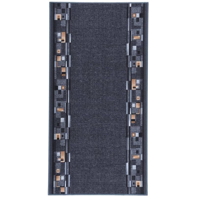 

Alfombra de pasillo antideslizante gris antracita 100x200 cm