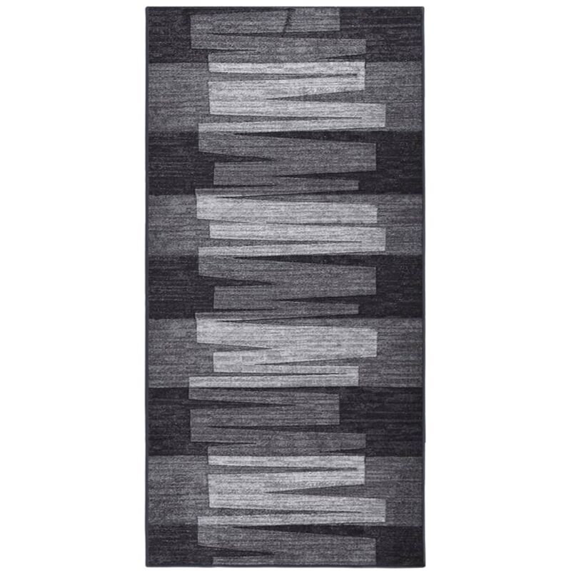 

Alfombra de pasillo antideslizante gris antracita 100x200 cm