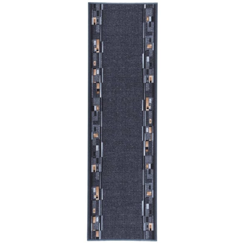 

Alfombra de pasillo antideslizante gris antracita 100x350 cm