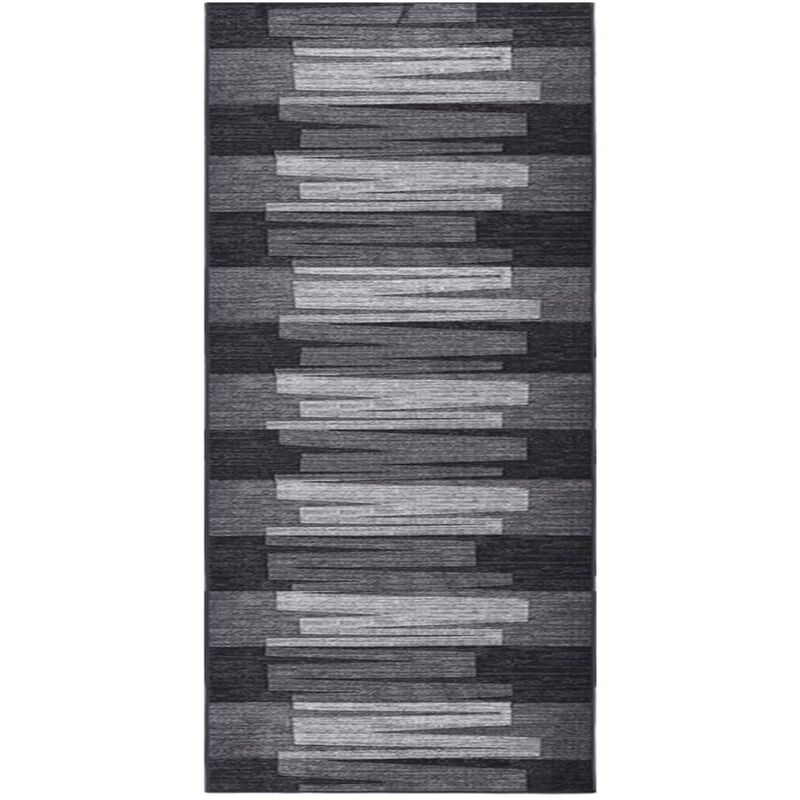 

Alfombra de pasillo antideslizante gris antracita 100x350 cm