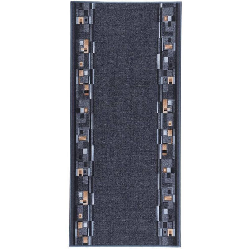 

Alfombra de pasillo antideslizante gris antracita 67x150 cm