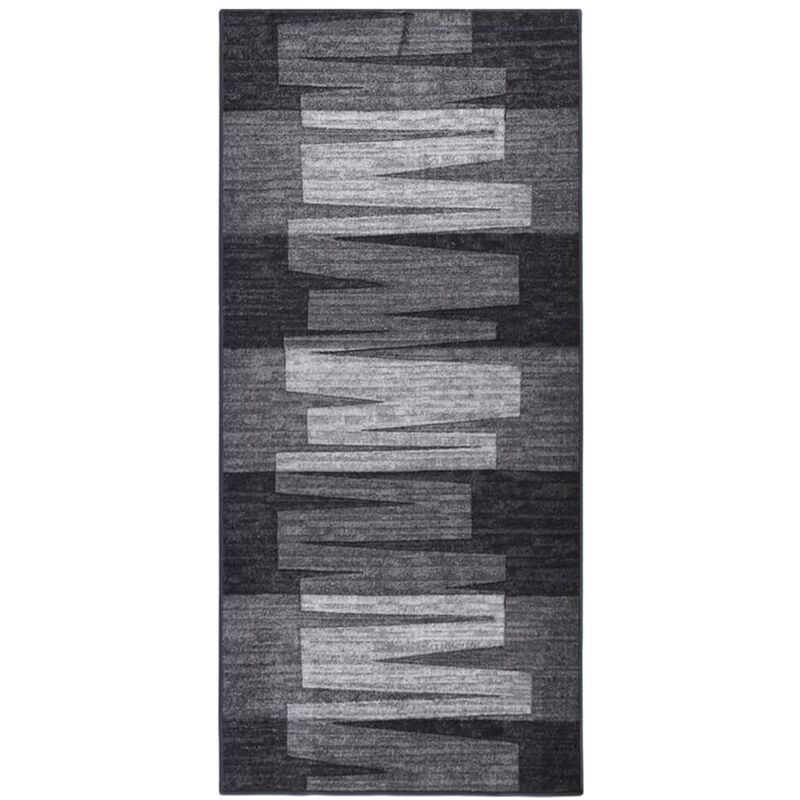 

Alfombra de pasillo antideslizante gris antracita 67x150 cm
