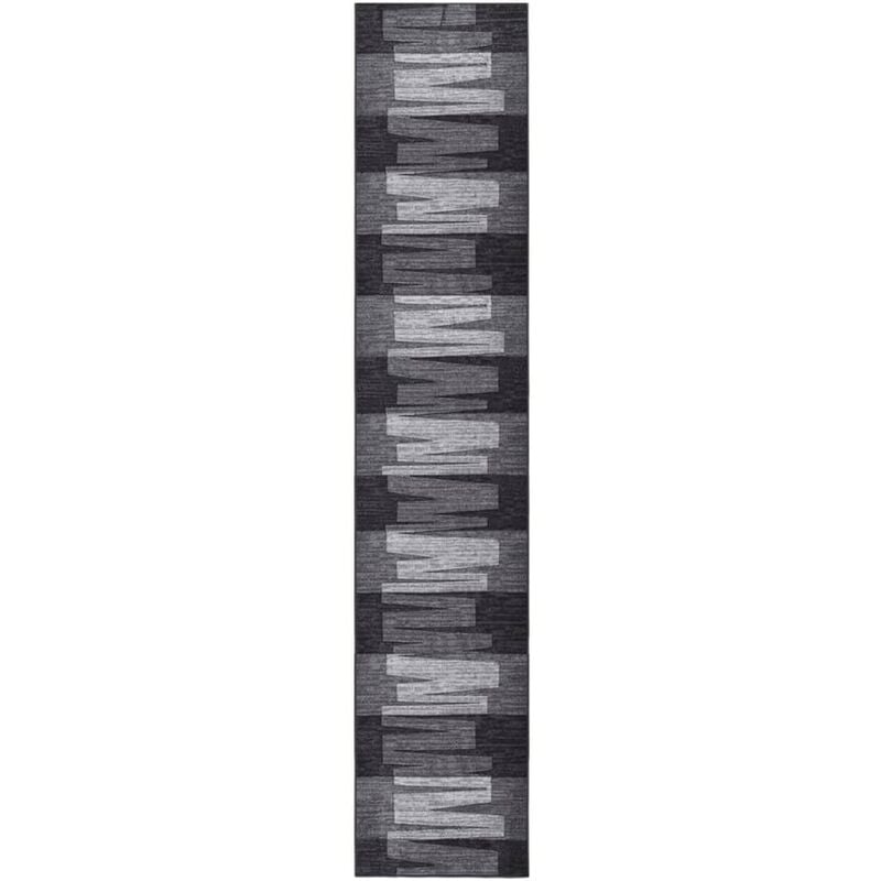 

Alfombra de pasillo antideslizante gris antracita 67x350 cm