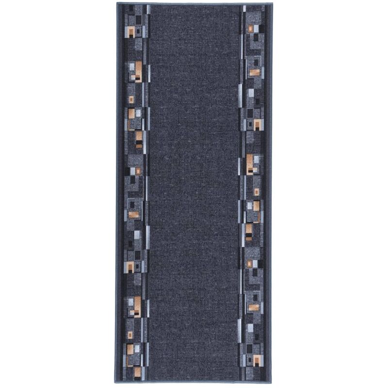 

Alfombra de pasillo antideslizante gris antracita 80x200 cm