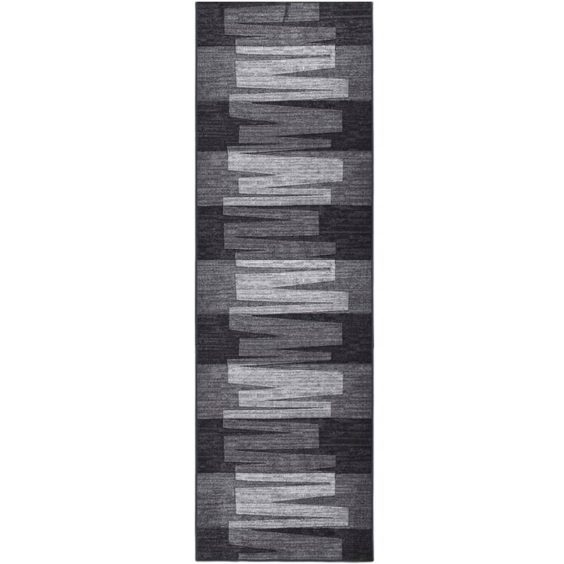 

Alfombra de pasillo antideslizante gris antracita 80x250 cm