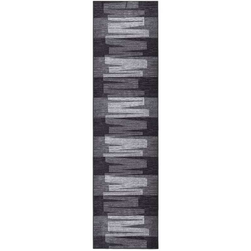 

Alfombra de pasillo antideslizante gris antracita 80x300 cm