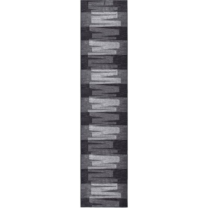 

Alfombra de pasillo antideslizante gris antracita 80x350 cm