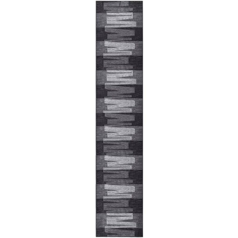 

Alfombra de pasillo antideslizante gris antracita 80x400 cm