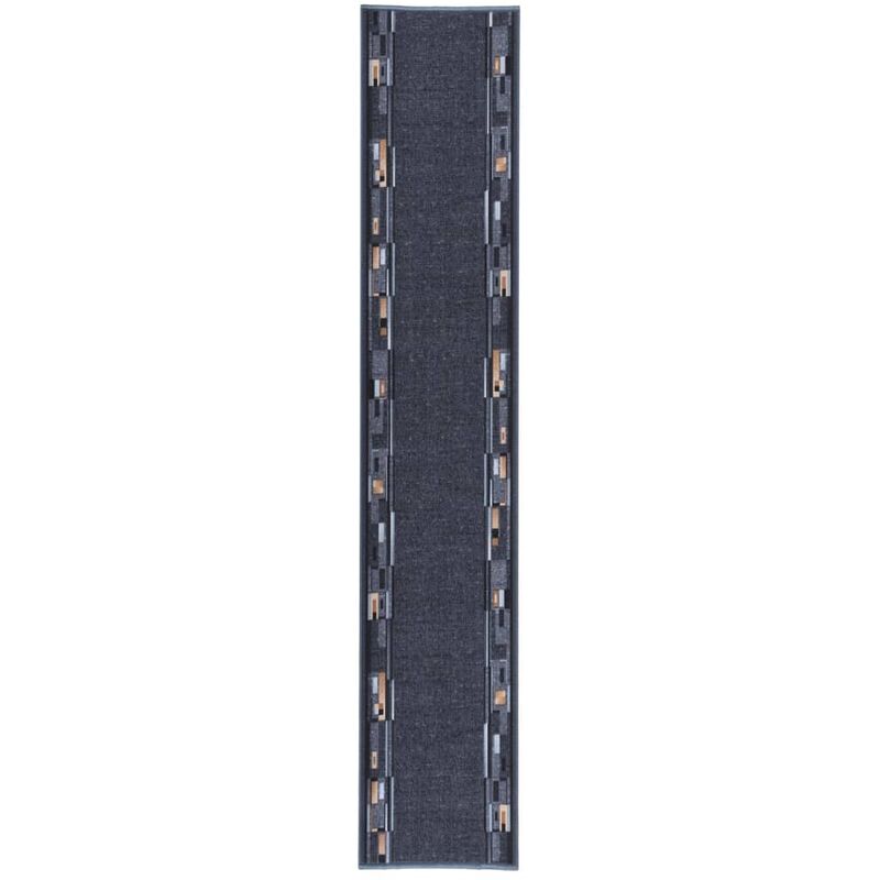 

Alfombra de pasillo antideslizante gris antracita 80x450 cm