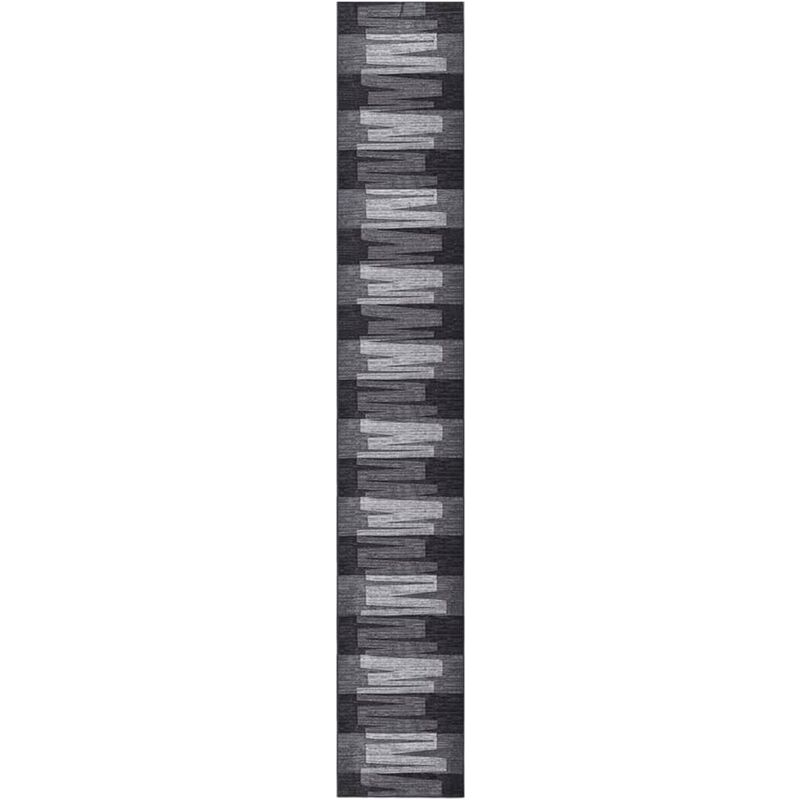 

Alfombra de pasillo antideslizante gris antracita 80x500 cm