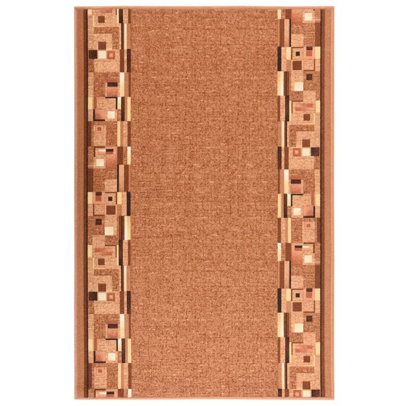 

Alfombra de pasillo antideslizante marrón 100x150 cm