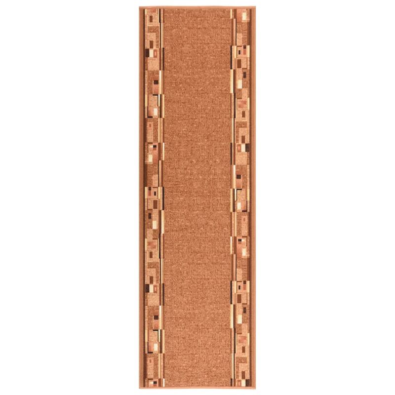 

Alfombra de pasillo antideslizante marrón 100x300 cm