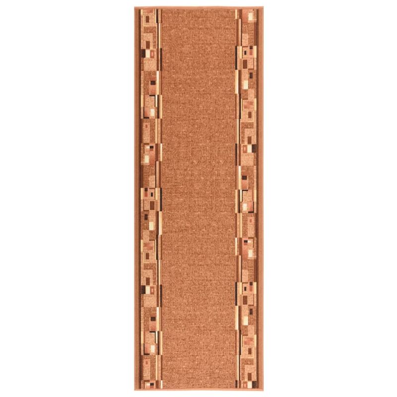 

Alfombra de pasillo antideslizante marrón 80x250 cm