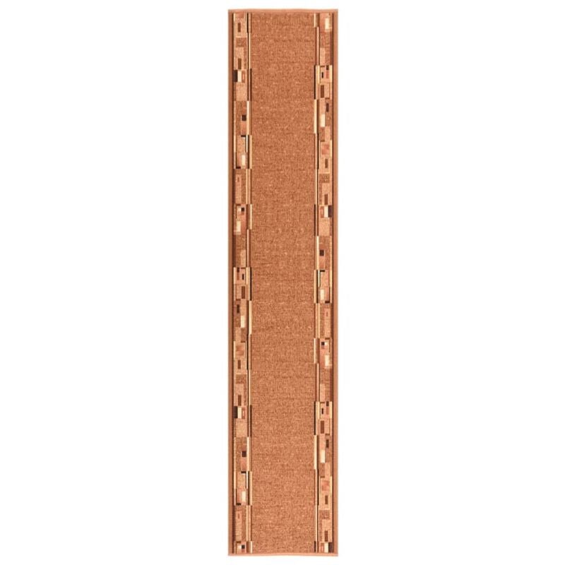 

Alfombra de pasillo antideslizante marrón 80x350 cm