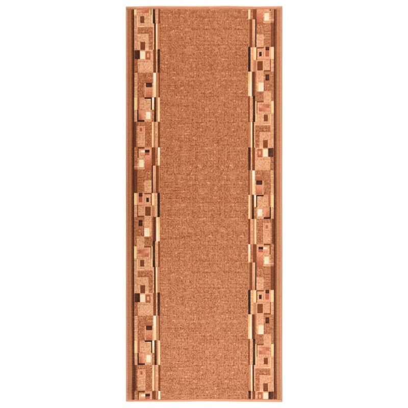

Alfombra de pasillo antideslizante marrón 80x450 cm