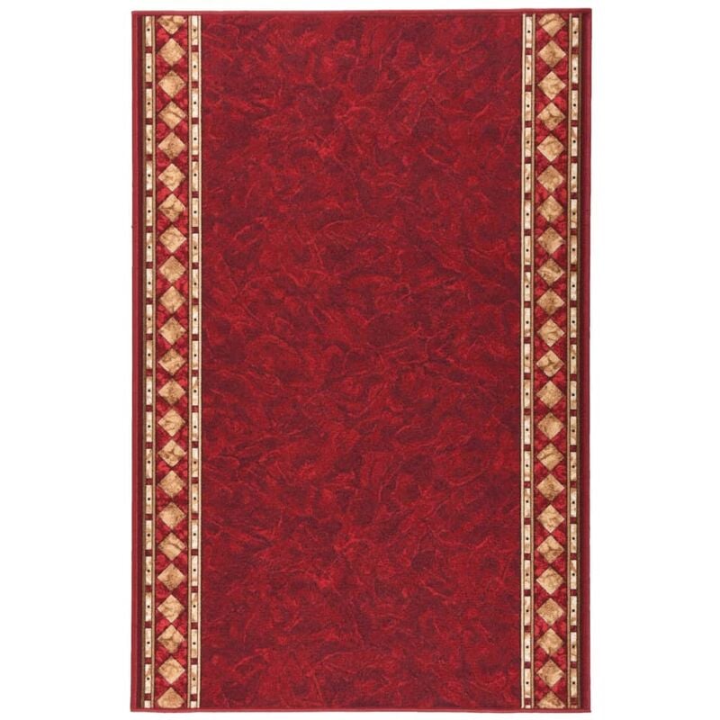 

Alfombra de pasillo antideslizante rojo 100x150 cm