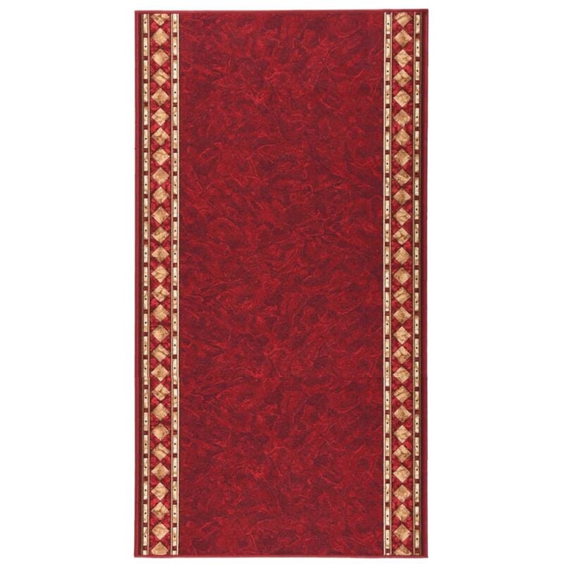 

Alfombra de pasillo antideslizante rojo 100x200 cm