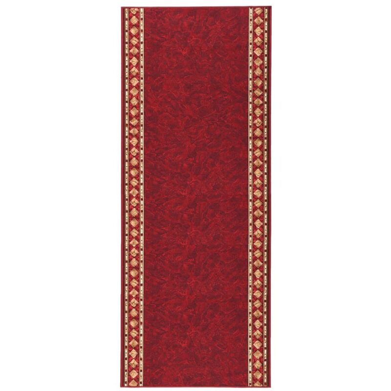 

Alfombra de pasillo antideslizante rojo 100x300 cm