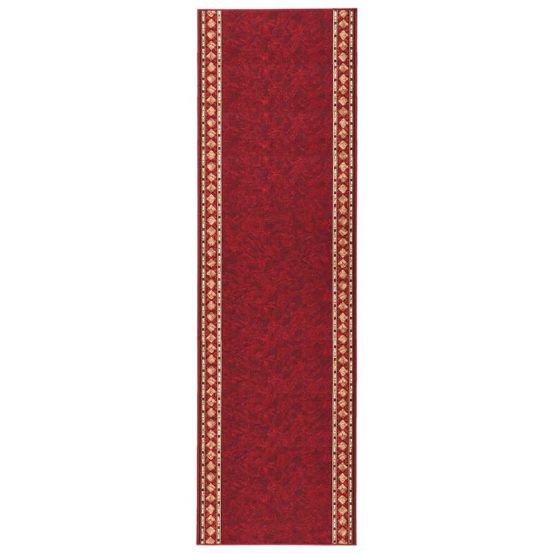 

Alfombra de pasillo antideslizante rojo 100x450 cm