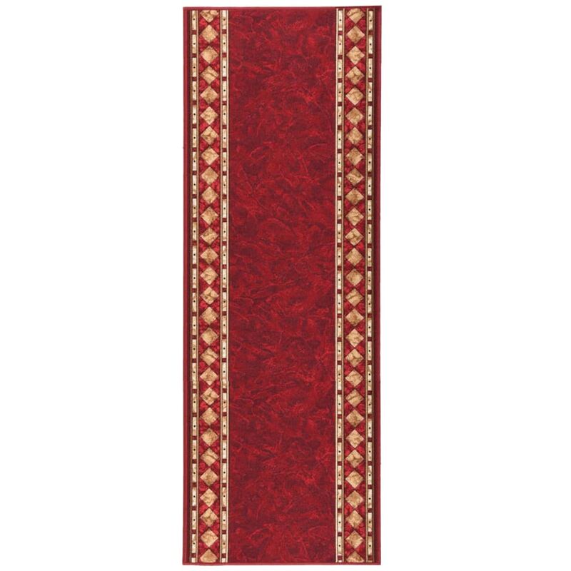 

Alfombra de pasillo antideslizante rojo 67x200 cm