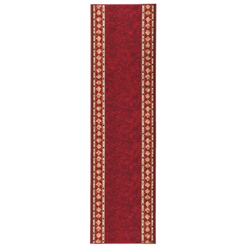 

Alfombra de pasillo antideslizante rojo 67x300 cm