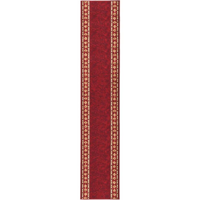 

Alfombra de pasillo antideslizante rojo 67x450 cm