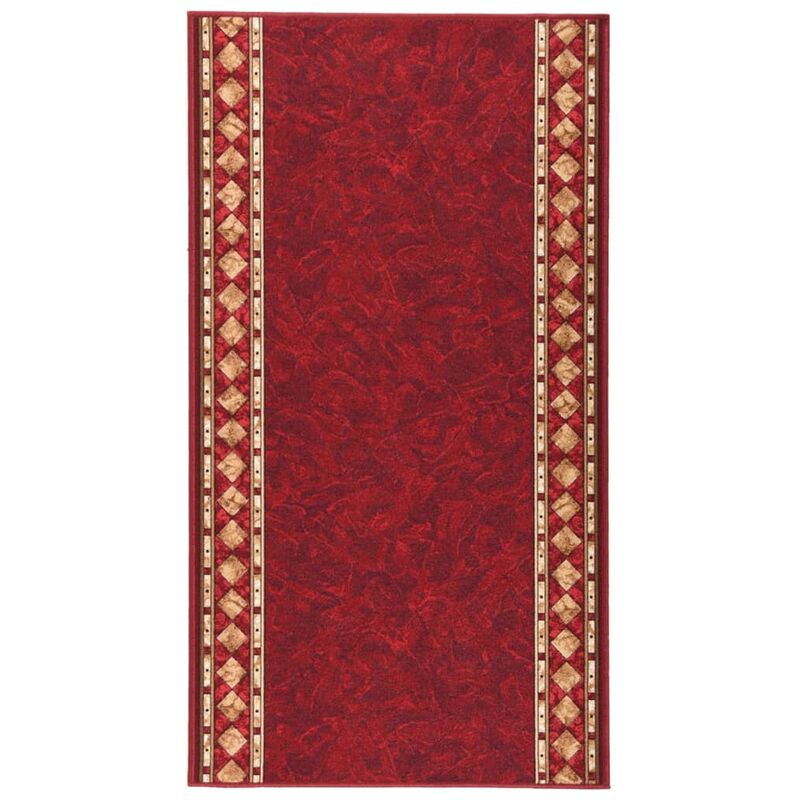 

Alfombra de pasillo antideslizante rojo 80x150 cm