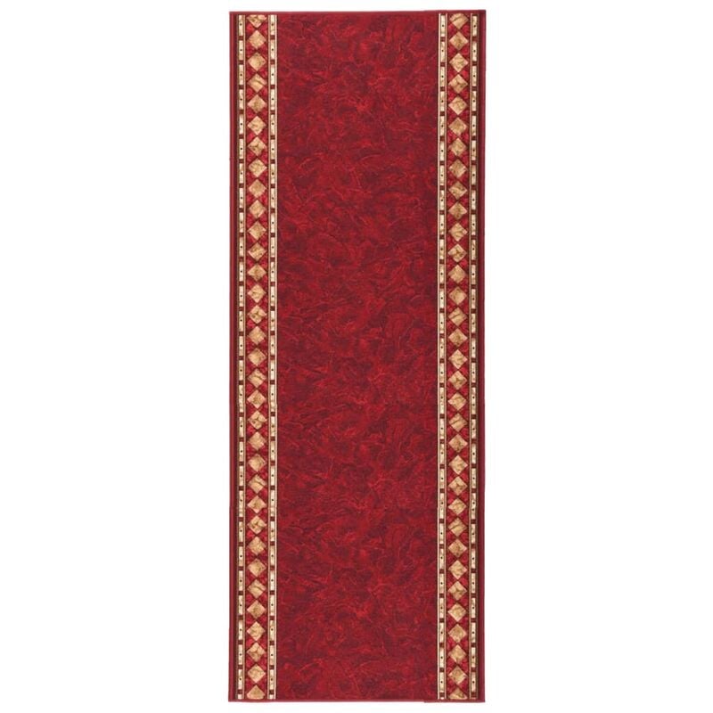 

Alfombra de pasillo antideslizante rojo 80x250 cm