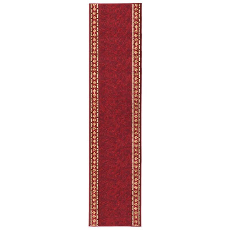 

Alfombra de pasillo antideslizante rojo 80x500 cm