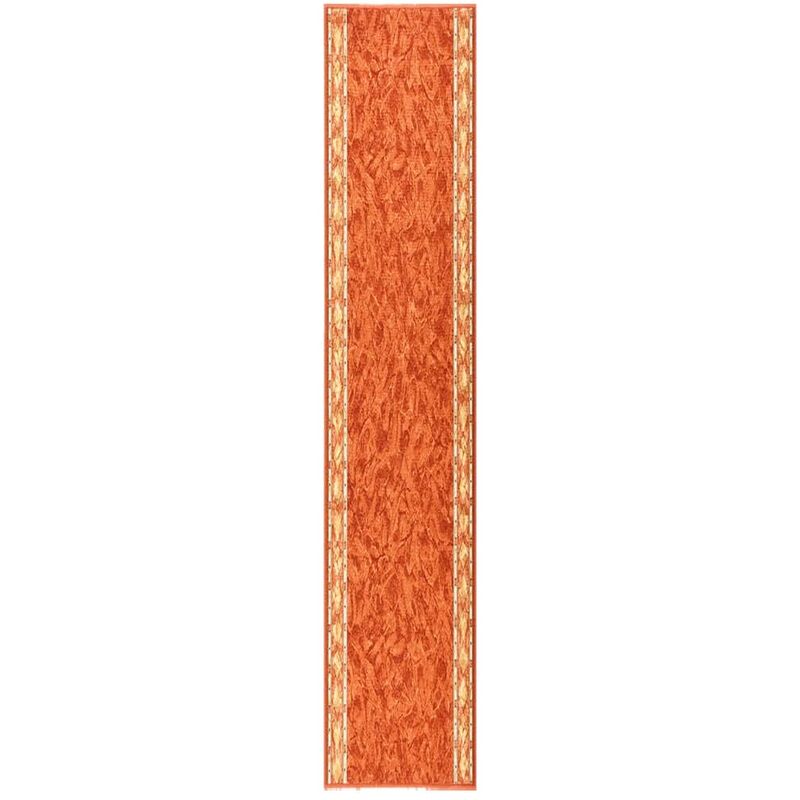 

Alfombra de pasillo antideslizante terracota 100x500 cm