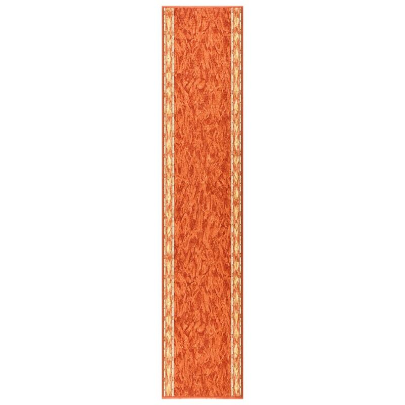 

Alfombra de pasillo antideslizante terracota 67x350 cm