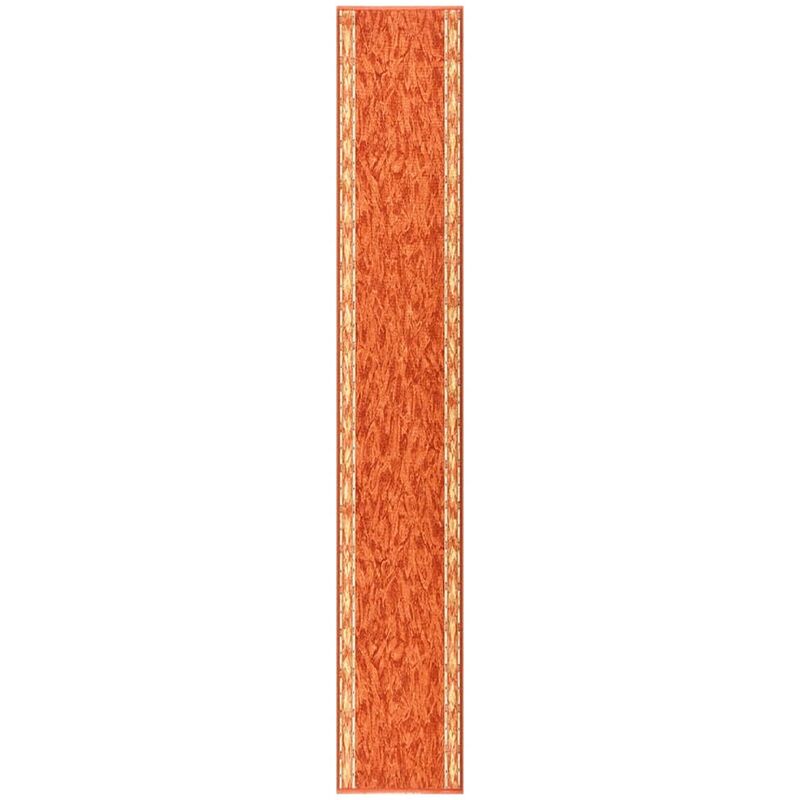 

Alfombra de pasillo antideslizante terracota 67x500 cm