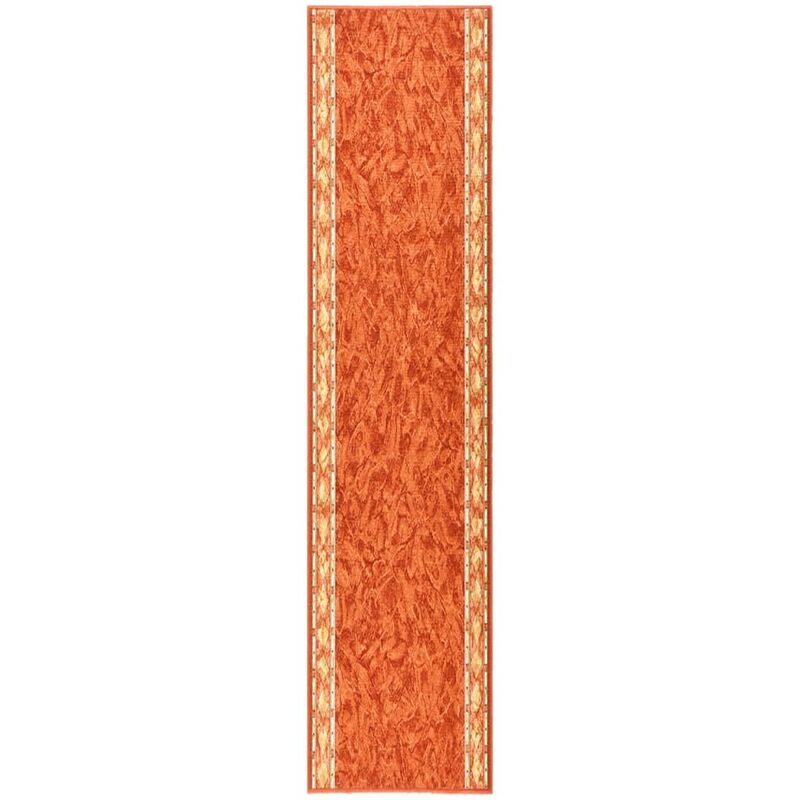 

Alfombra de pasillo antideslizante terracota 80x350 cm