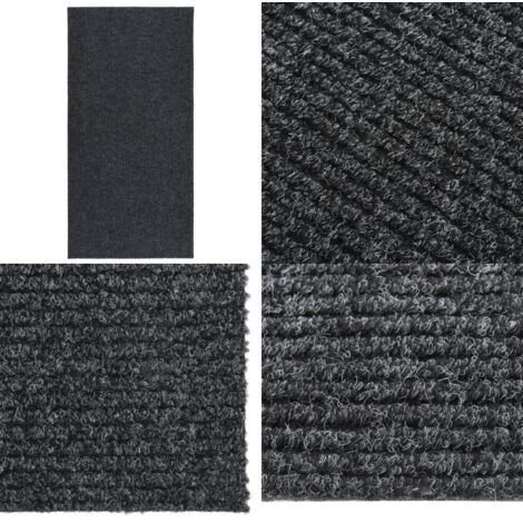 Alfombra de pasillo atrapa suciedad 100x200 cm gris antracita - Atrapa suciedad - Alfombra moderna