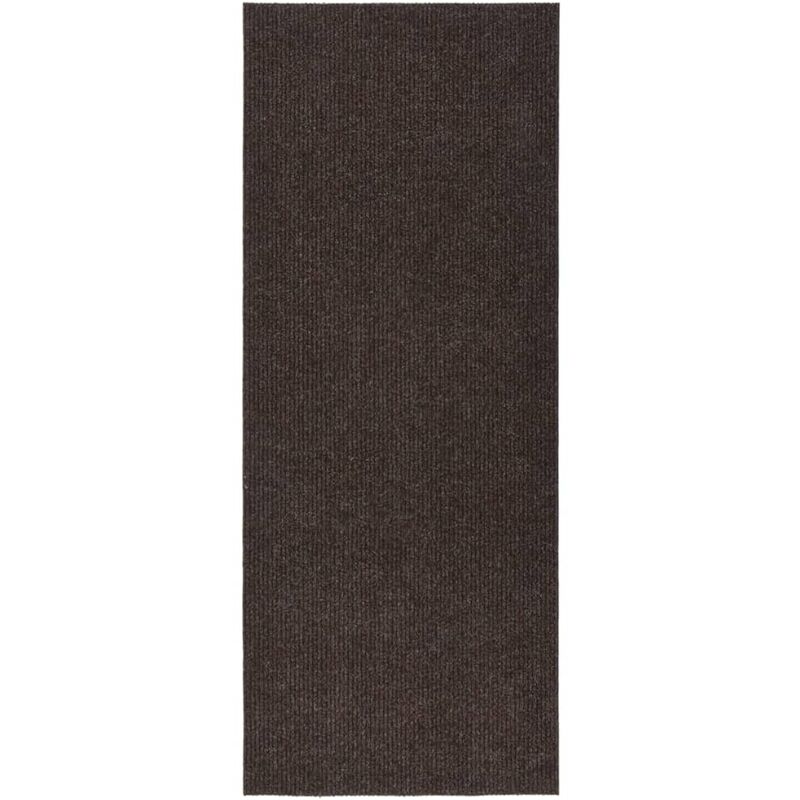 

Alfombra de pasillo atrapa suciedad 100x250 cm marrón