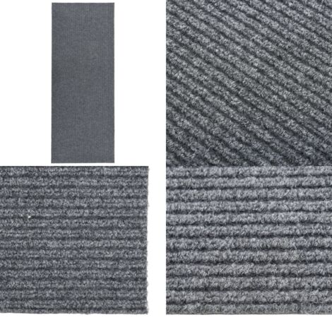 Alfombra de pasillo atrapa suciedad 100x300 cm gris - Atrapa suciedad - Alfombra gris