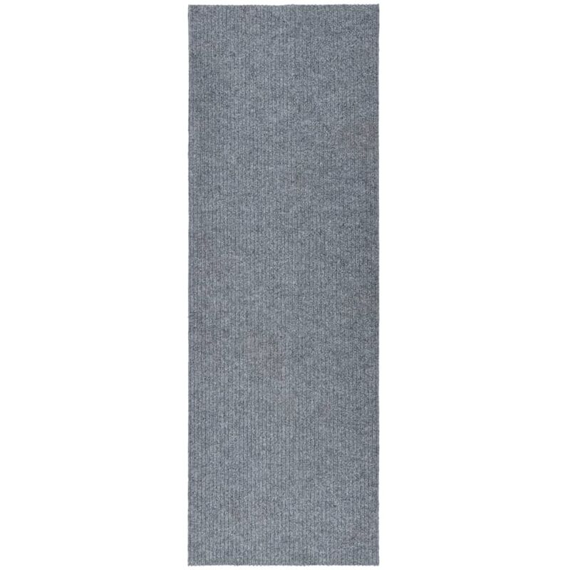 

Alfombra de pasillo atrapa suciedad 100x350 cm azul y gris