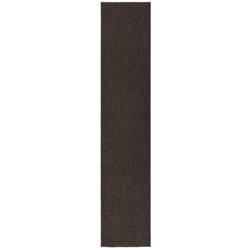 

Alfombra de pasillo atrapa suciedad 100x500 cm marrón