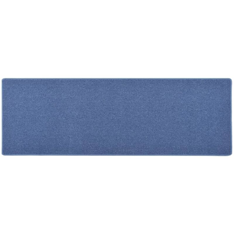 

Alfombra de pasillo azul 50x150 cm