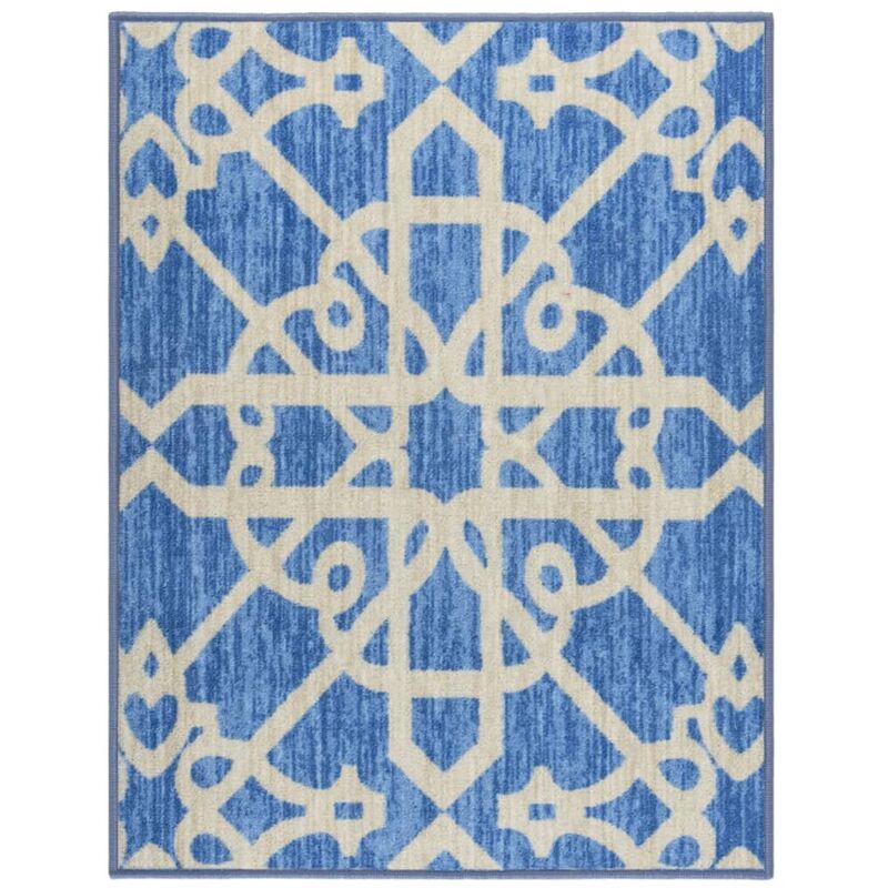 

Alfombra de pasillo azul 80x100 cm