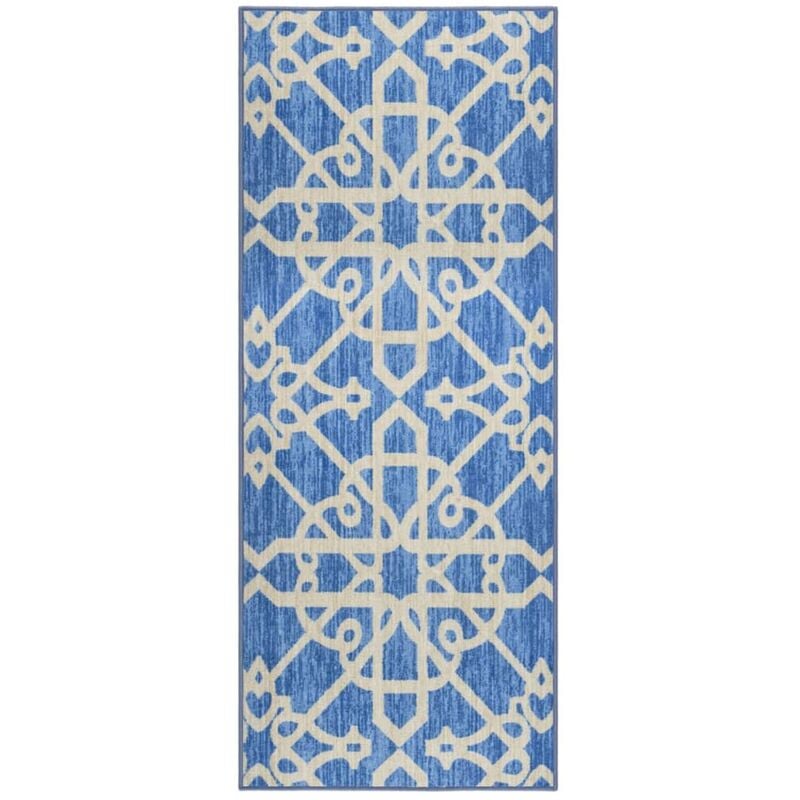 

Alfombra de pasillo azul 80x200 cm