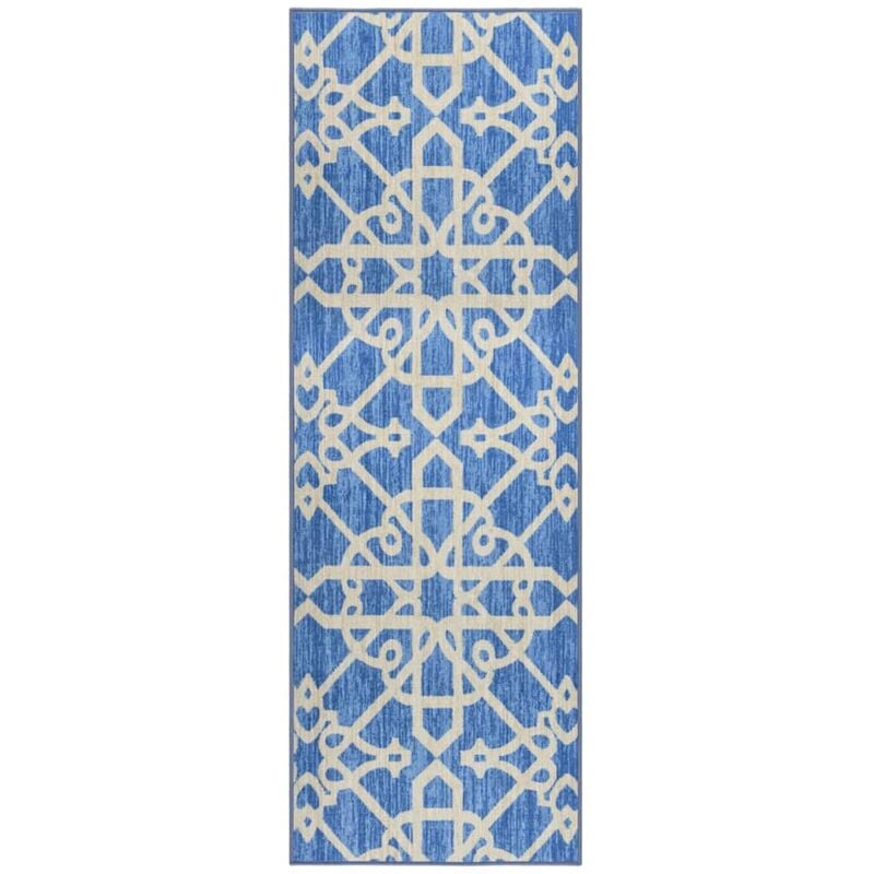 

Alfombra de pasillo azul 80x250 cm