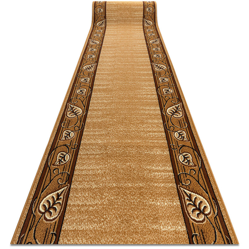 

Rugsx - Alfombra de pasillo BCF FELIKS dorado oscuro 140 cm Tonos de marrón 140x350 cm