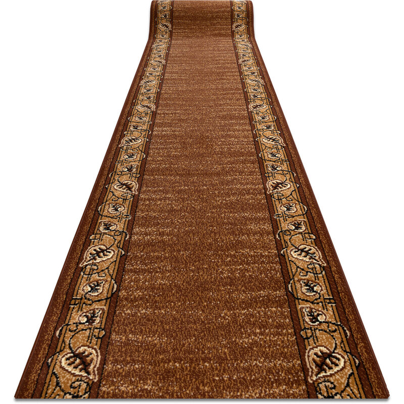 

Rugsx - Alfombra de pasillo BCF FELIKS marrón 120 cm Tonos de marrón 120x560 cm